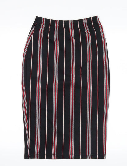 SheIn Womens Red Striped  Maxi Skirt Size XS