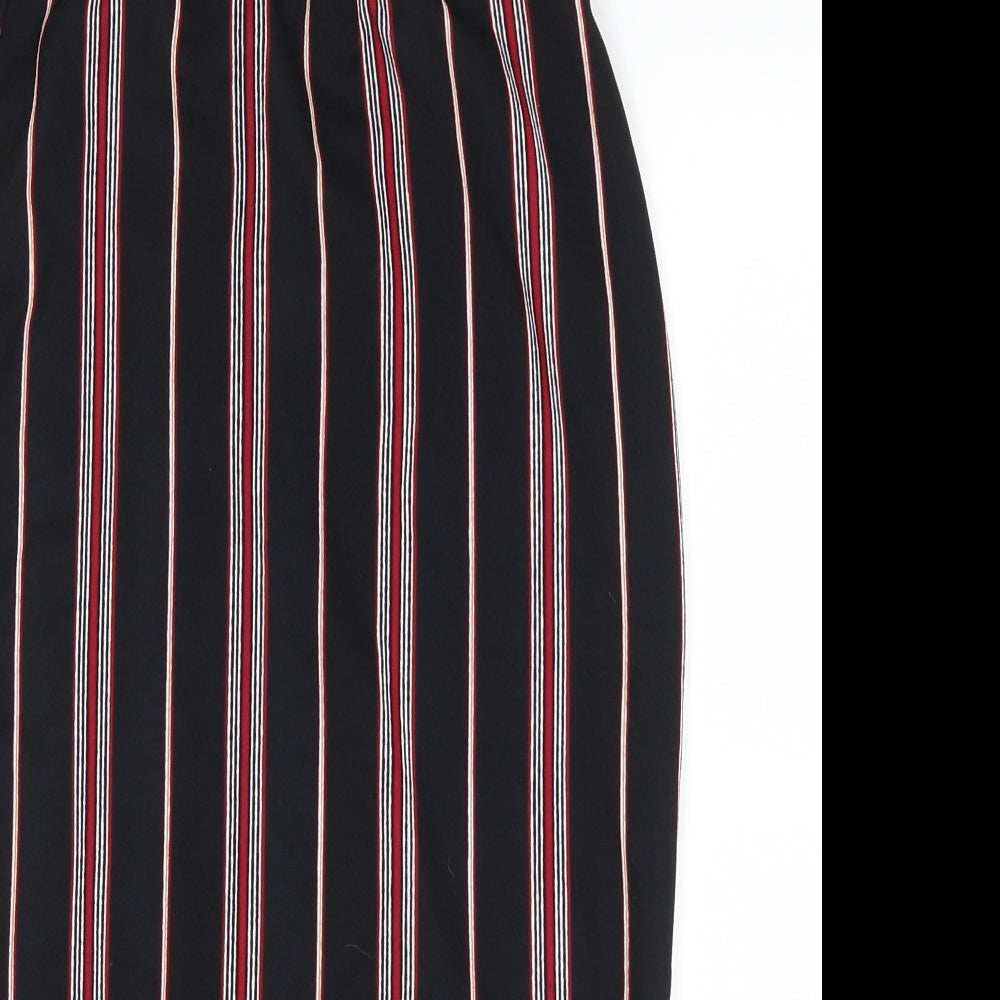 SheIn Womens Red Striped  Maxi Skirt Size XS