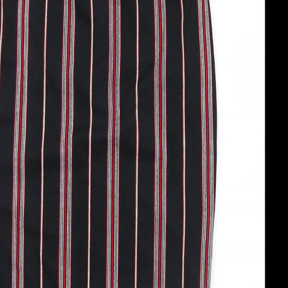 SheIn Womens Red Striped  Maxi Skirt Size XS
