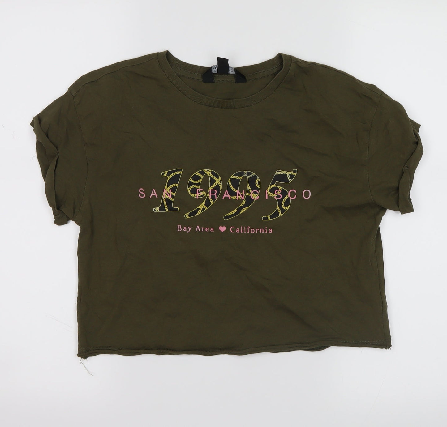 New Look Girls Green   Cropped T-Shirt Size 11-12 Years  - San Francisco
