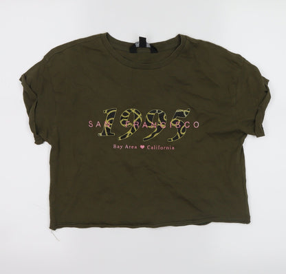 New Look Girls Green   Cropped T-Shirt Size 11-12 Years  - San Francisco