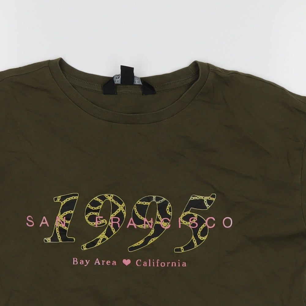 New Look Girls Green   Cropped T-Shirt Size 11-12 Years  - San Francisco