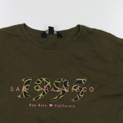 New Look Girls Green   Cropped T-Shirt Size 11-12 Years  - San Francisco