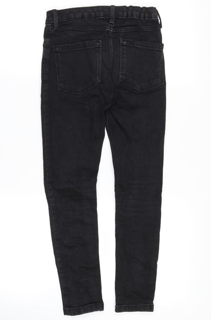 NEXT Girls Black  Denim Skinny Jeans Size 9 Years