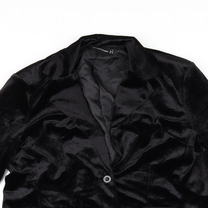Womens UK Size 8 PRETTYLITTLETHING Black Jacket Jacket