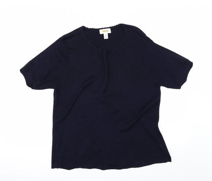 Talbots Womens Blue   Pullover Jumper Size L