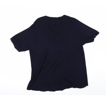 Talbots Womens Blue   Pullover Jumper Size L