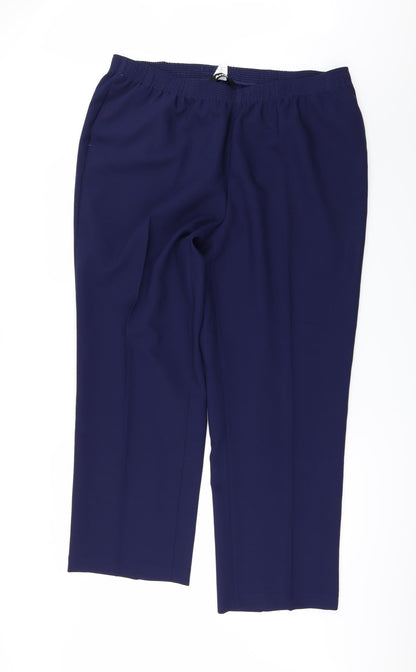 Alia Womens Blue   Trousers  Size 20 L29 in