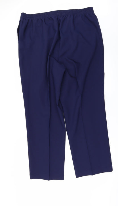 Alia Womens Blue   Trousers  Size 20 L29 in