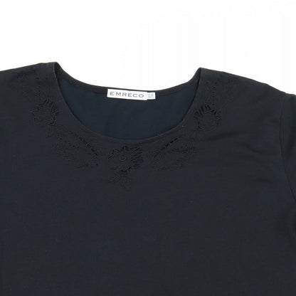 Emerco Womens Black   Basic T-Shirt Size 20