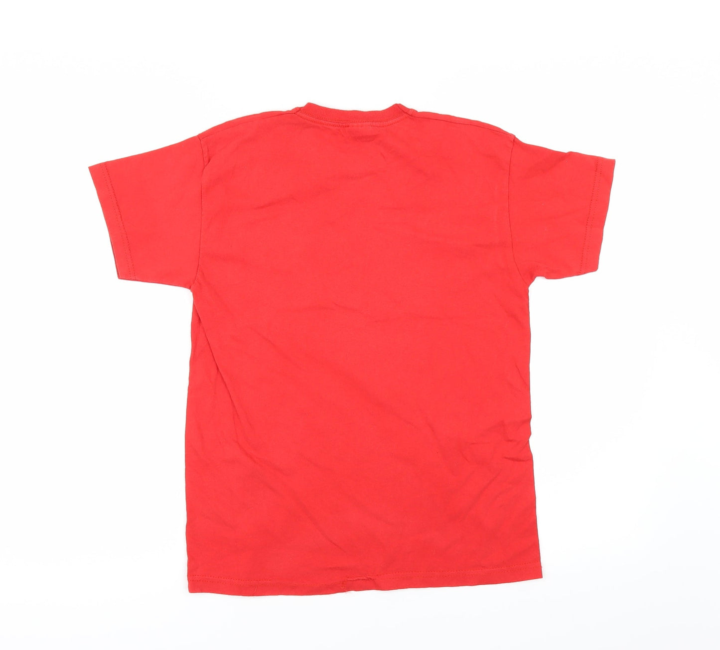 Fruit of the Loom Girls Red   Basic T-Shirt Size 9-10 Years  - DISNEY