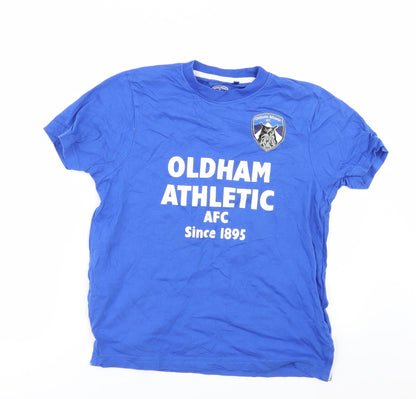 official merchandise Boys Beige   Basic T-Shirt Size 9-10 Years  - Oldham Athletic