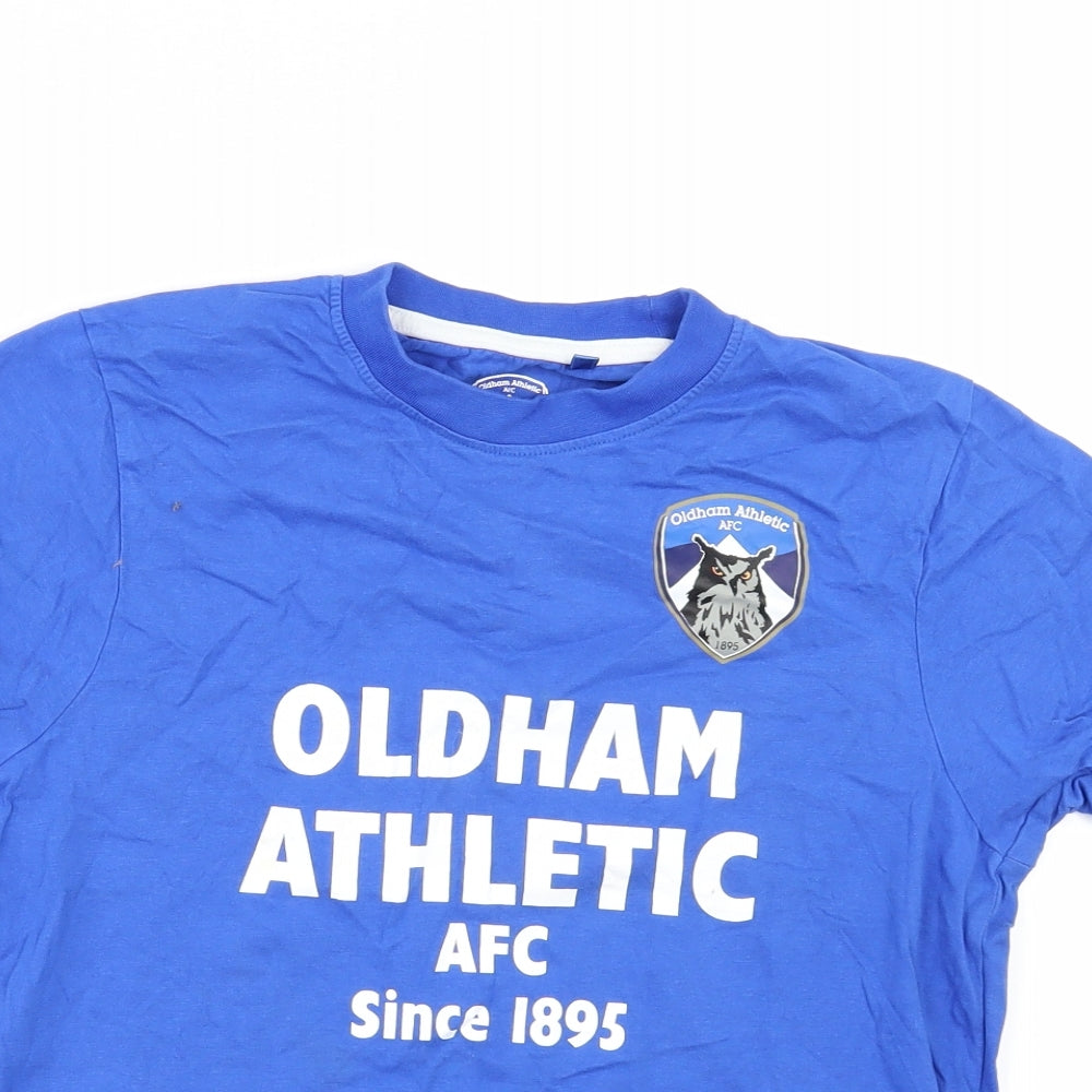 official merchandise Boys Beige   Basic T-Shirt Size 9-10 Years  - Oldham Athletic