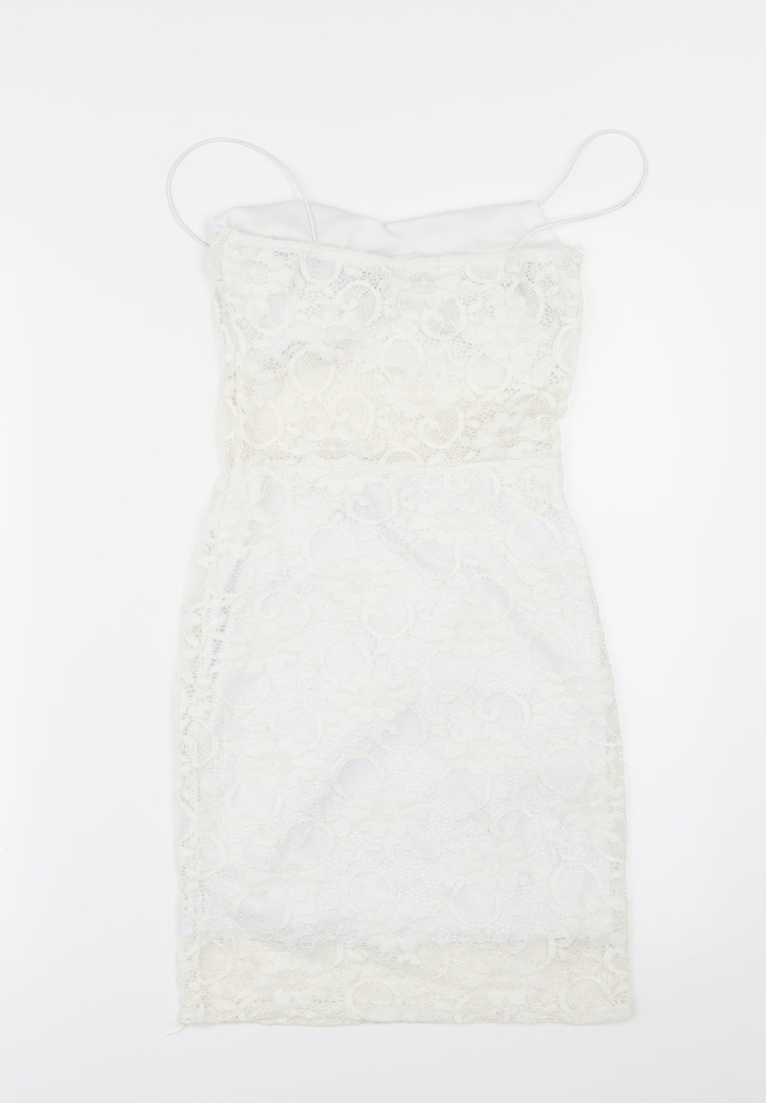 Boohoo Womens White   Bodycon  Size 8