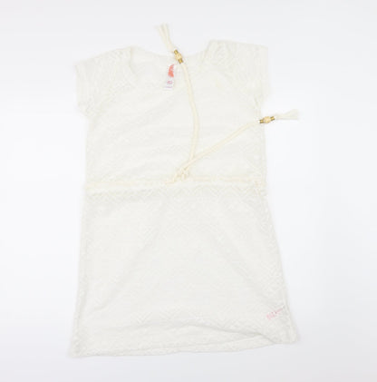 Primark Womens White   T-Shirt Dress  Size 8  - beach dress