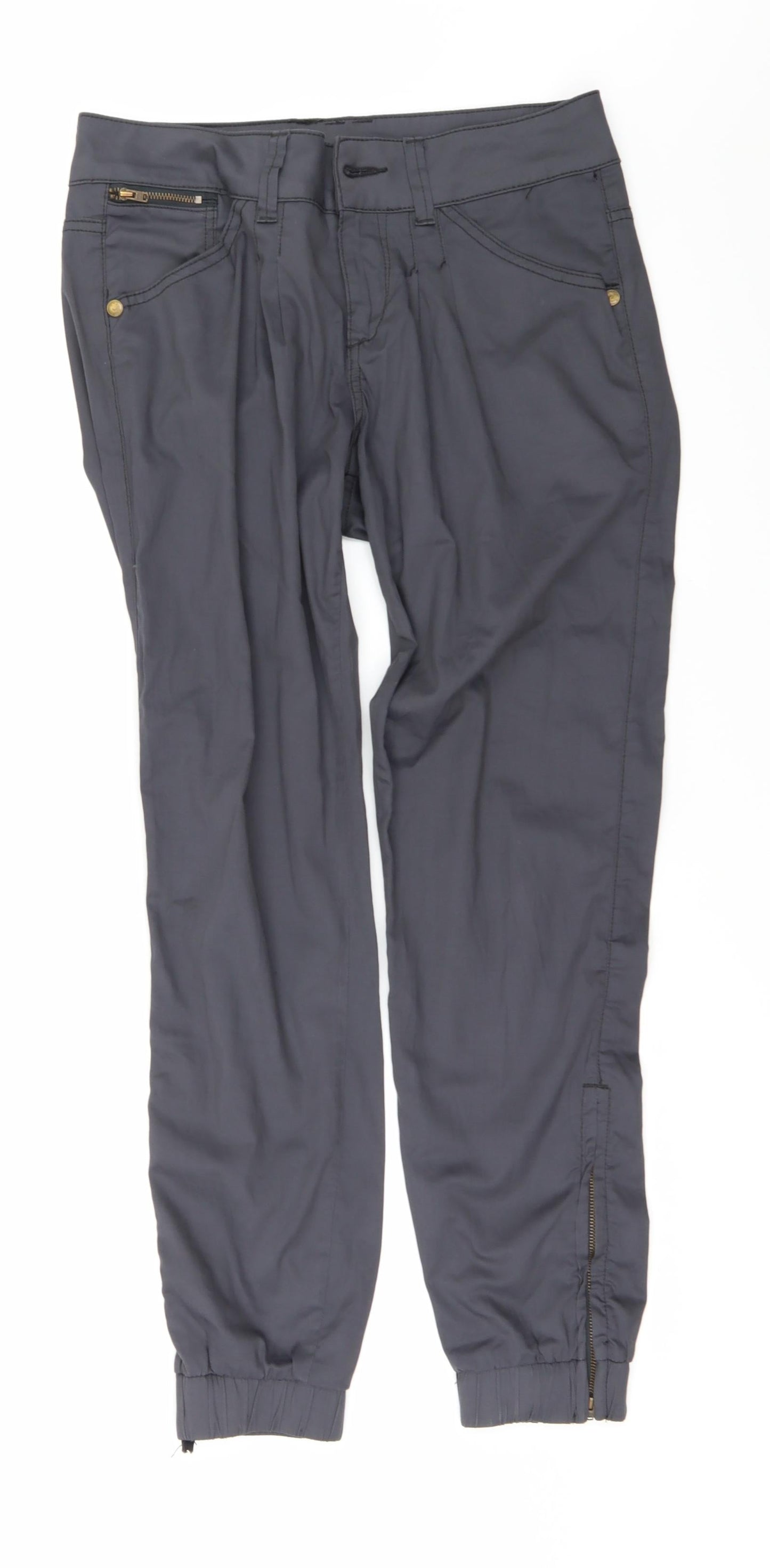 Vera Moda Womens Grey    Trousers Size 30 in L29 in