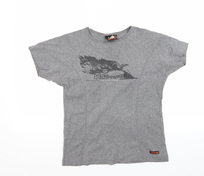 Extreamapatagomia Boys Grey   Basic T-Shirt Size L