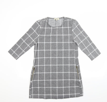Papaya Womens Grey Check  A-Line  Size 10