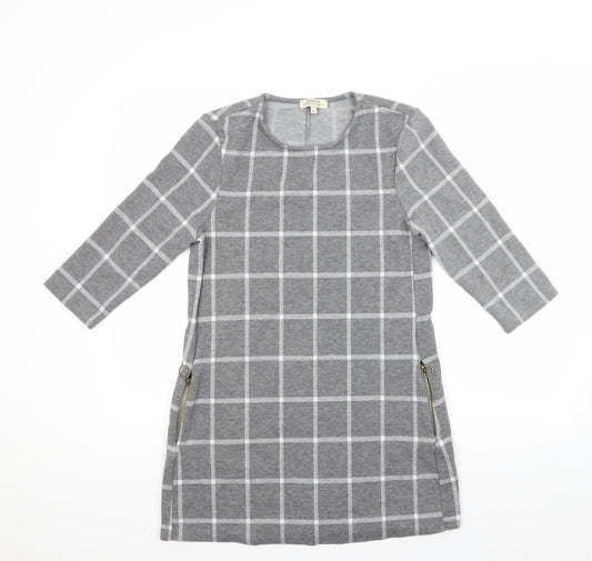 Papaya Womens Grey Check  A-Line  Size 10