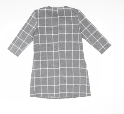 Papaya Womens Grey Check  A-Line  Size 10