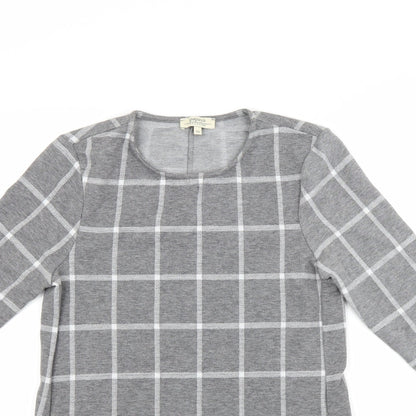 Papaya Womens Grey Check  A-Line  Size 10