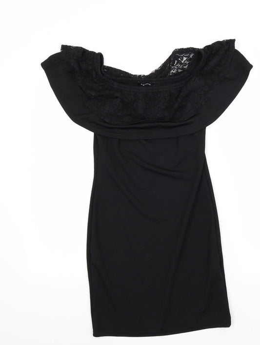 New Look Womens Black   T-Shirt Dress  Size 10