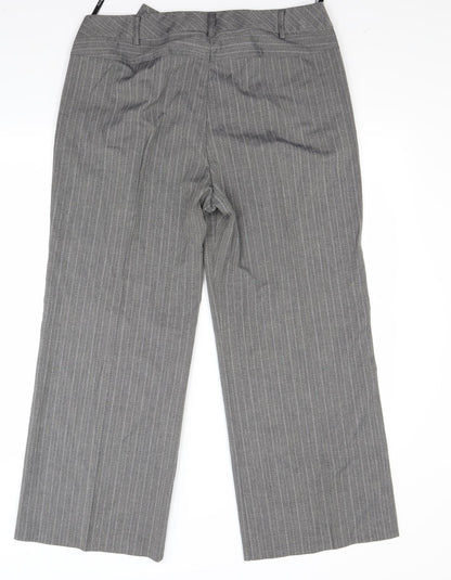 Womens UK Size M Marks and Spencer Regular Fit  Grey Trousers