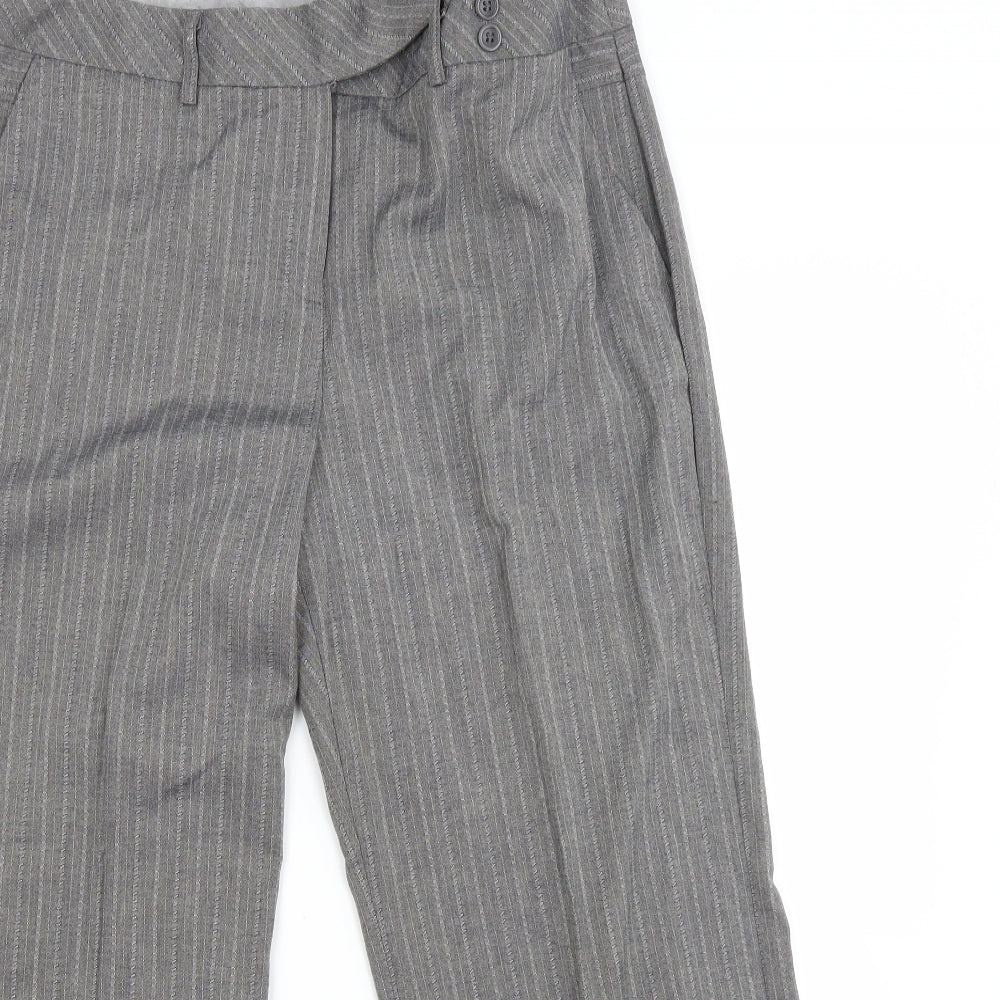 Womens UK Size M Marks and Spencer Regular Fit  Grey Trousers