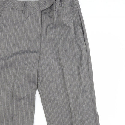 Womens UK Size M Marks and Spencer Regular Fit  Grey Trousers