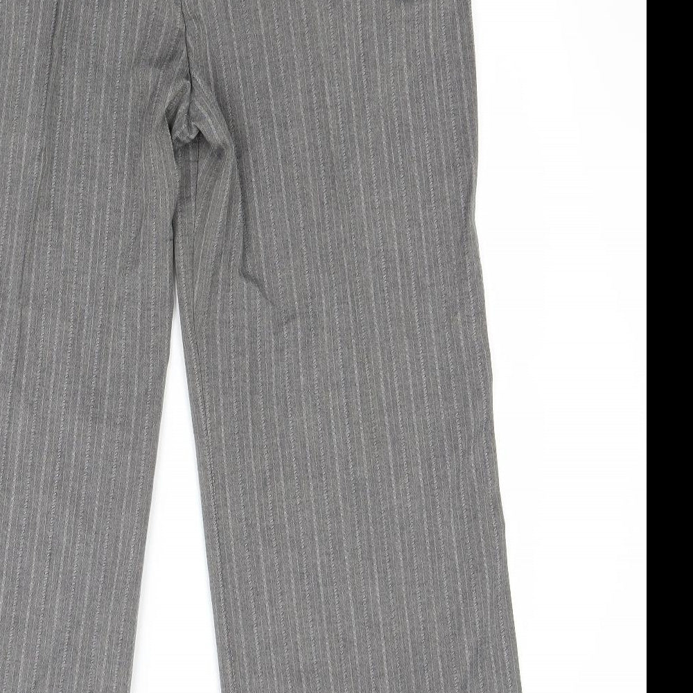 Womens UK Size M Marks and Spencer Regular Fit  Grey Trousers