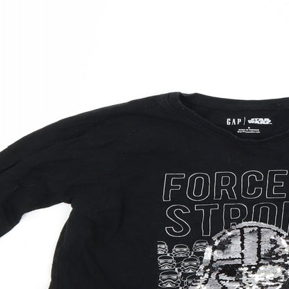 Gap Boys Black   Basic T-Shirt Size S  - STAR WARS