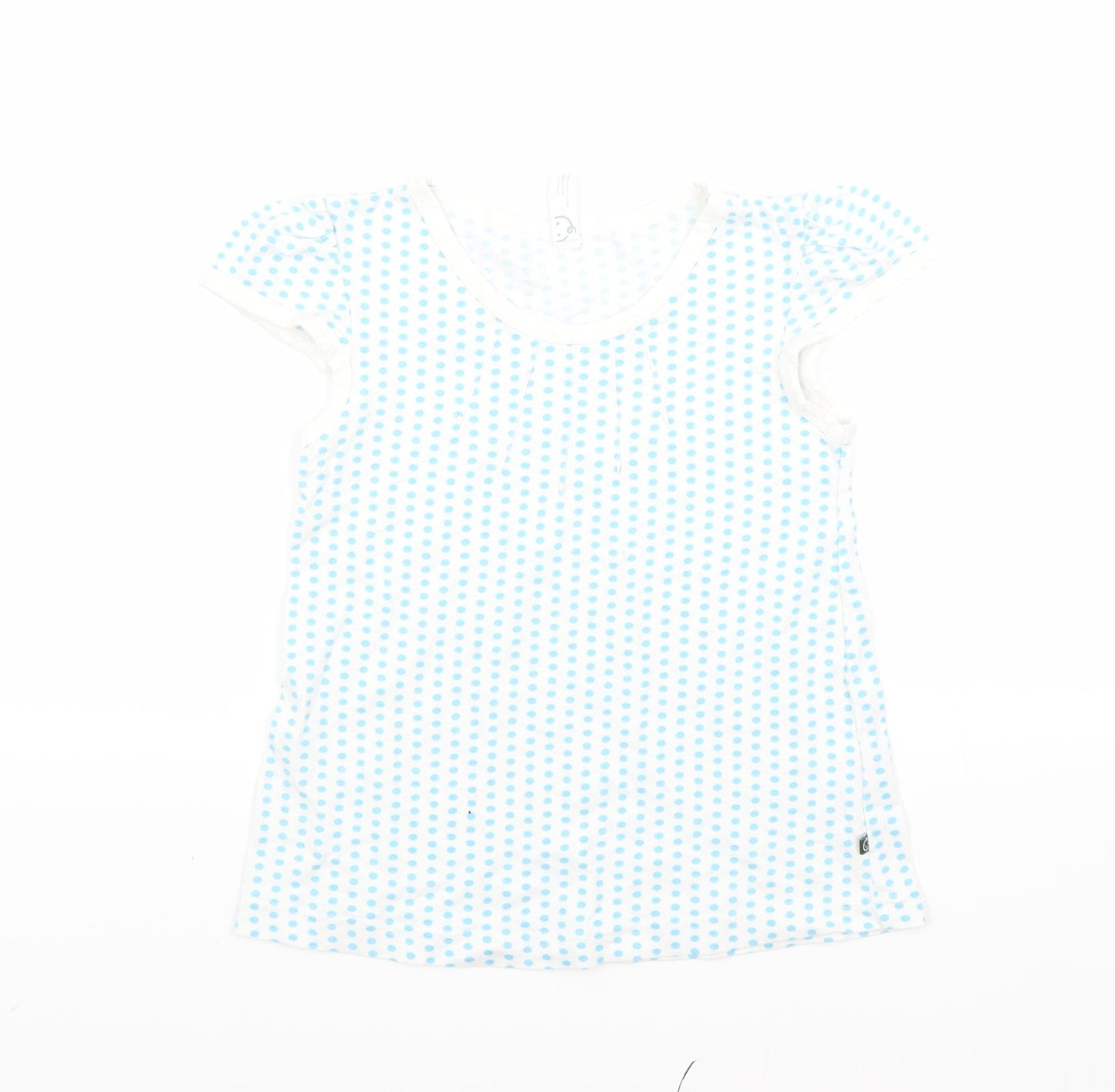 Greenbaby Girls Blue   Basic T-Shirt Size 4-5 Years