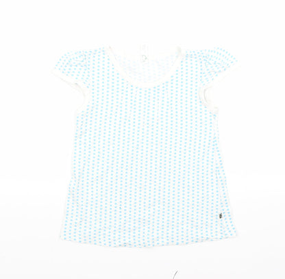 Greenbaby Girls Blue   Basic T-Shirt Size 4-5 Years