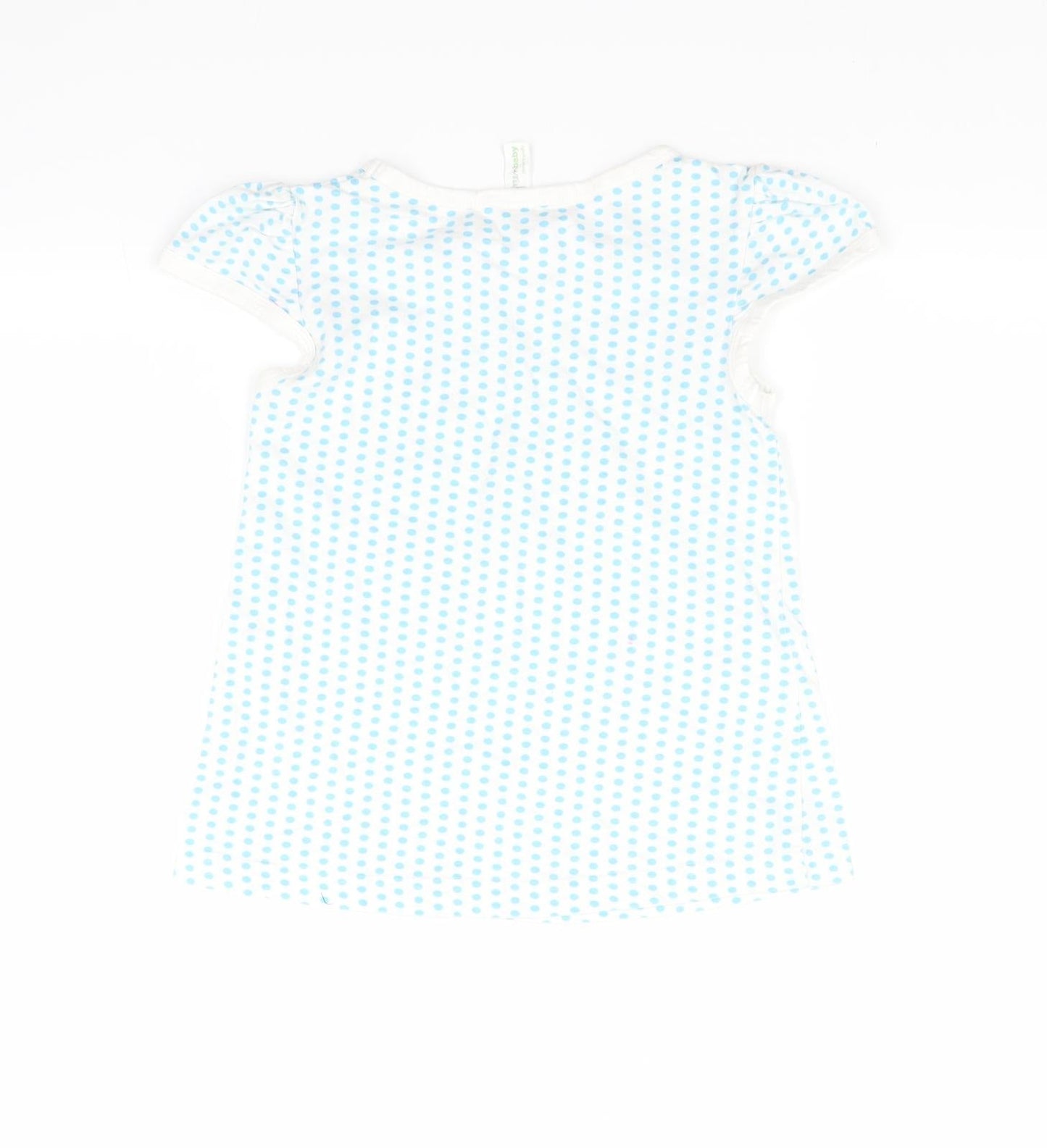 Greenbaby Girls Blue   Basic T-Shirt Size 4-5 Years