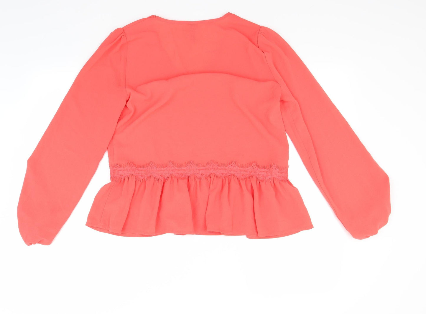 Womens UK Size S Yas Red Basic Blouse