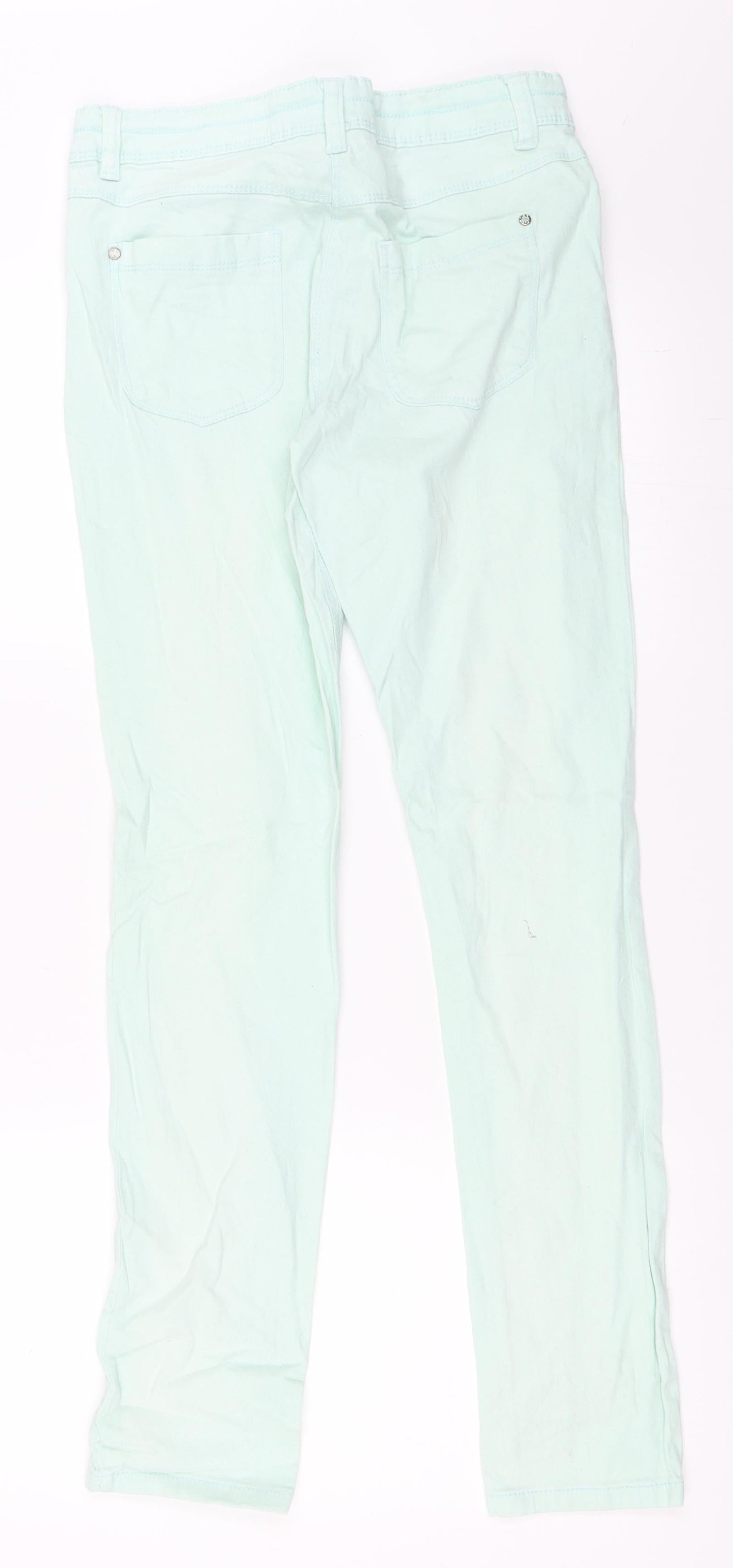Yigga Girls Green   Straight Jeans Size 14 Years