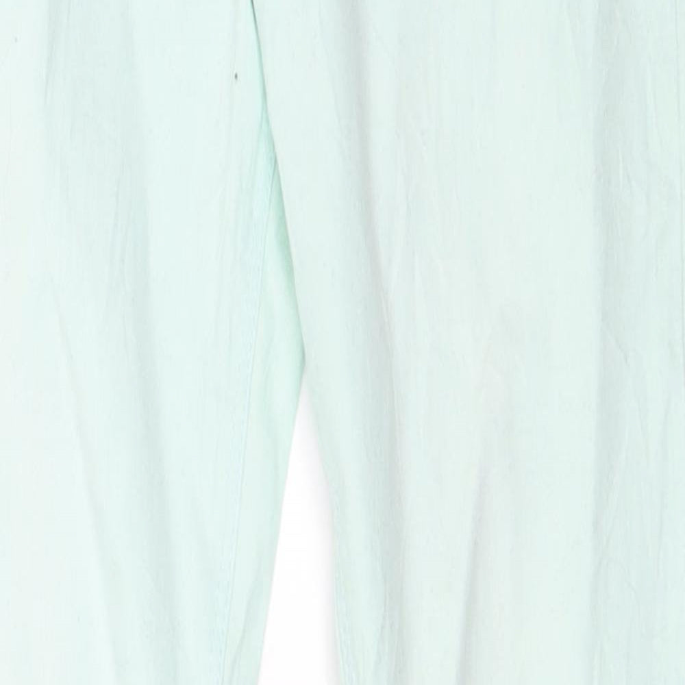 Yigga Girls Green   Straight Jeans Size 14 Years