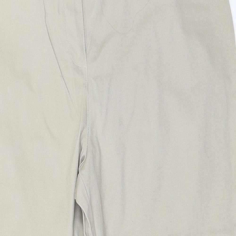 Alexana Womens Beige   Cropped Trousers Size XL L23 in