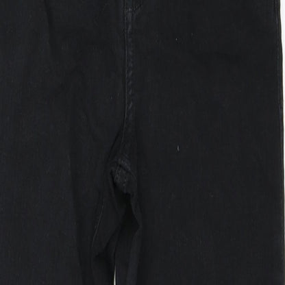 Topshop Womens Black  Denim Skinny Jeans Size 24 in L28 in - Jamie Jeans