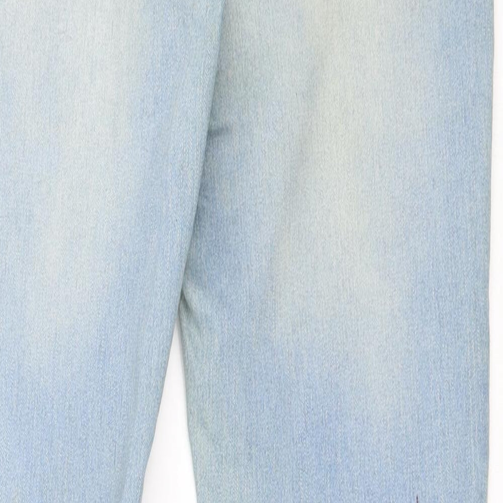 Primark Womens Blue  Denim Straight Jeans Size 10 L29 in