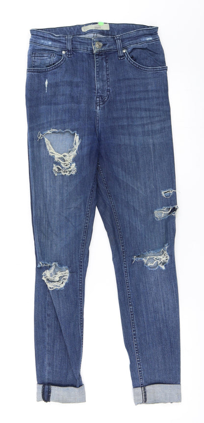 Topshop Womens Blue  Denim Skinny Jeans Size 26 in L32 in - Jamie Jeans