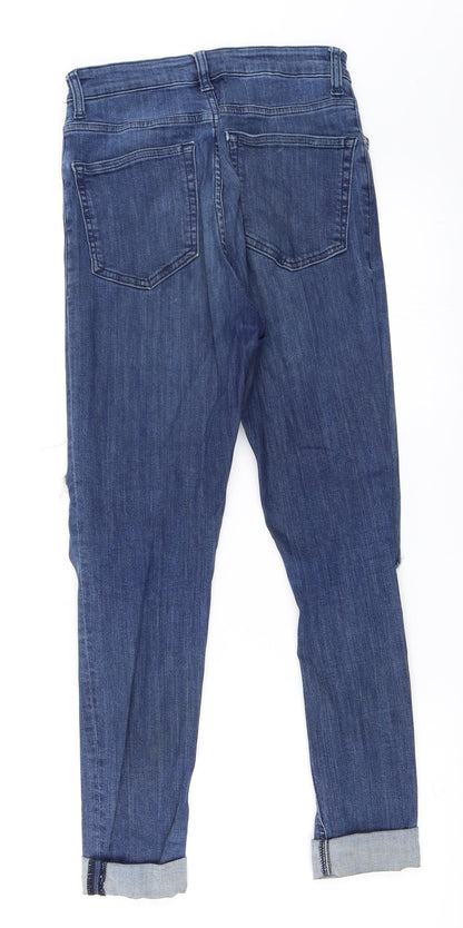 Topshop Womens Blue  Denim Skinny Jeans Size 26 in L32 in - Jamie Jeans