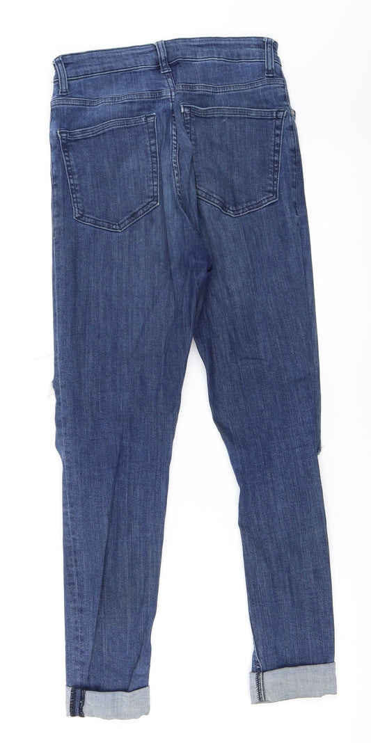 Topshop Womens Blue  Denim Skinny Jeans Size 26 in L32 in - Jamie Jeans