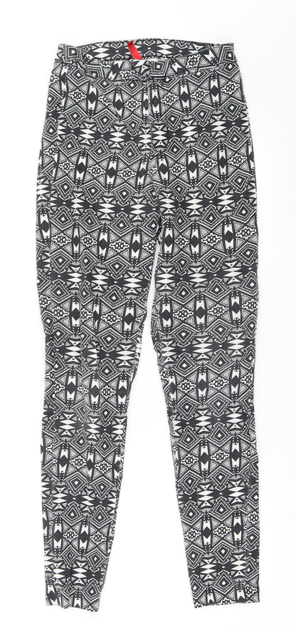 Womens UK Size 34 H&M Regular Fit  Black Trousers
