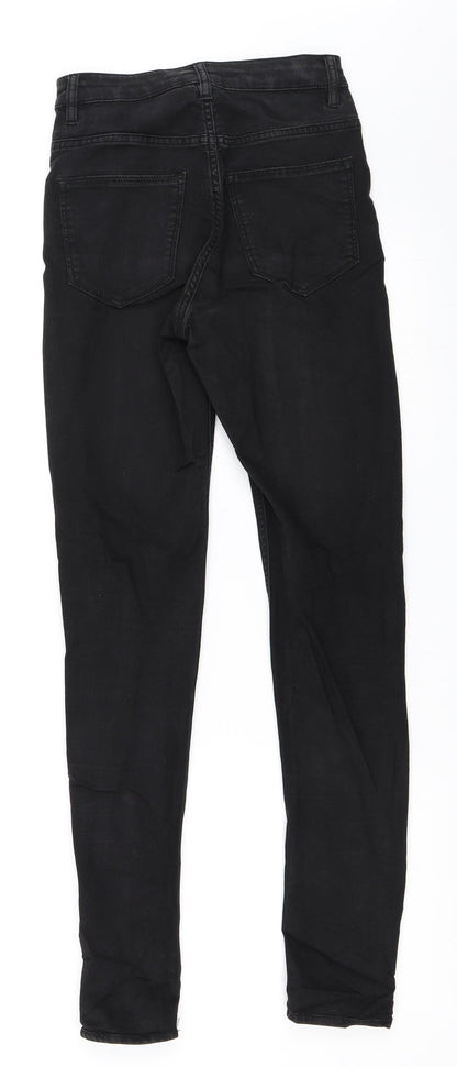 Womens UK Size 32 H&M Regular Fit Skinny Black Jeans