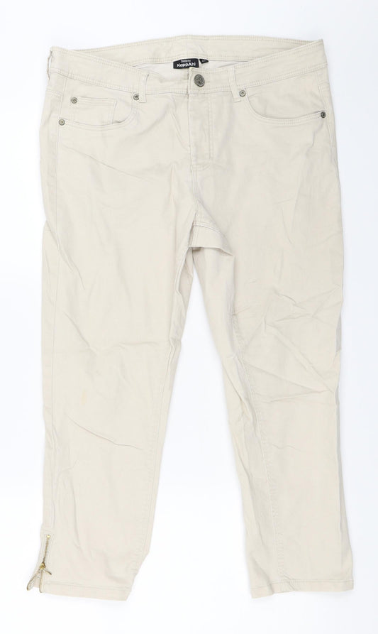 KappAhl Womens Beige   Cropped Jeans Size 42 L23 in