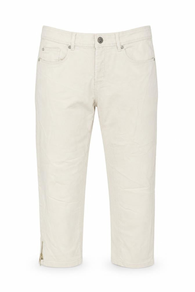 Womens UK Size 42 KappAhl Regular Fit Cropped Beige Jeans