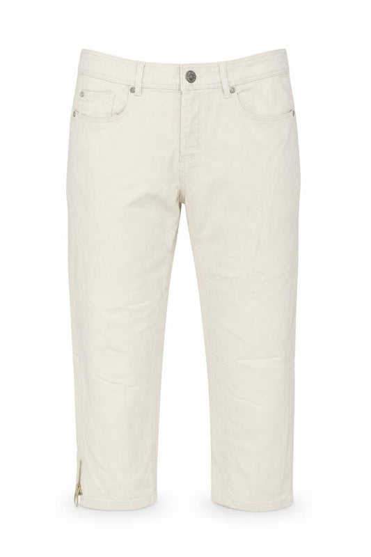 Womens UK Size 42 KappAhl Regular Fit Cropped Beige Jeans
