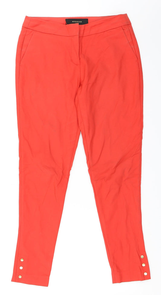 RESERVED Womens Red   Trousers  Size 34 L28 in