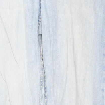 Mango Womens Blue  Denim Straight Jeans Size 44 L33 in